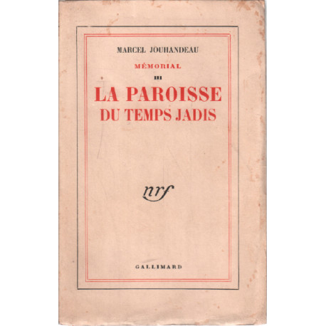 Memorial III / la paroisse de temps jadis