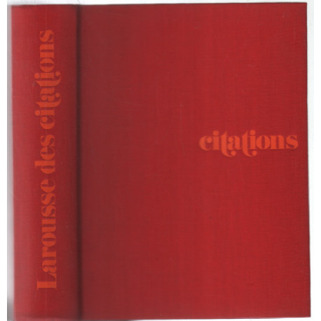 Larousse des citations françaises et étrangères