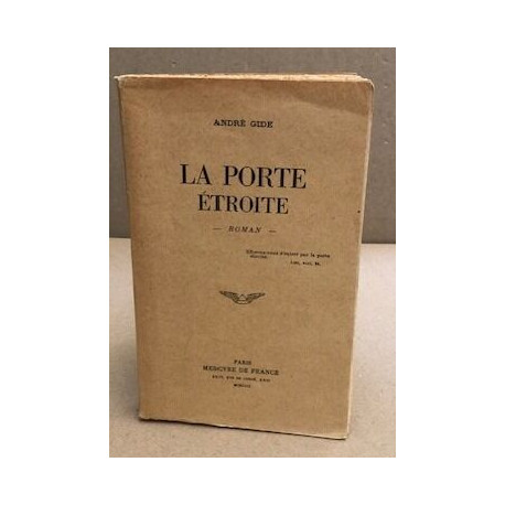 La porte etroite