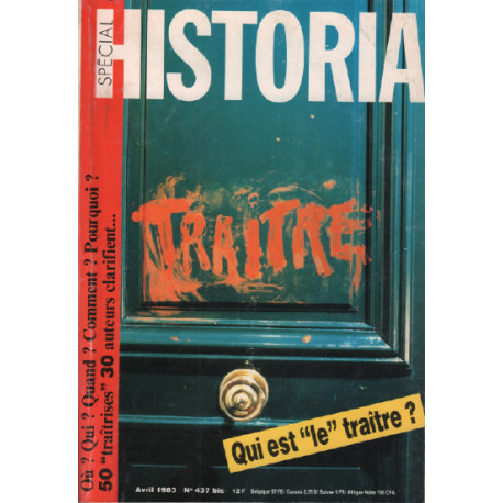 Historia magazine n° 437 / qui est le traite