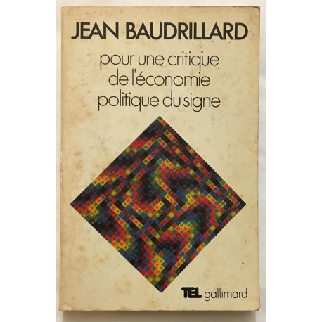 Pour une critique de l'économie politique du signe