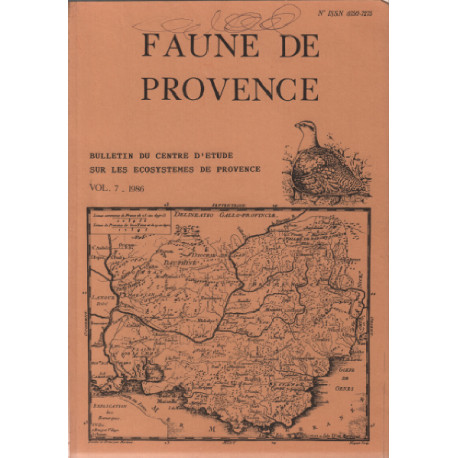 Faune de provence / volume 7