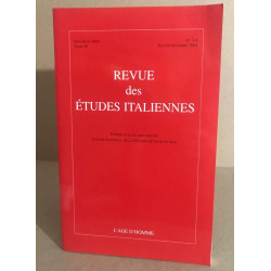 Revue des études italiennes n° 50