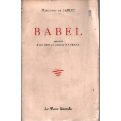 Babel précédé d'une lettre de charles maurras