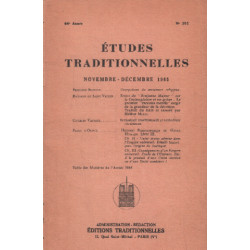 Etudes traditionnelles n° 392 / novembre-decembre 1965