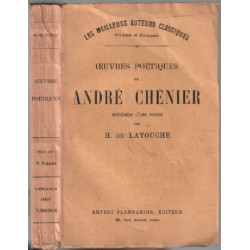 Oeuvres poétiques de andré chenier