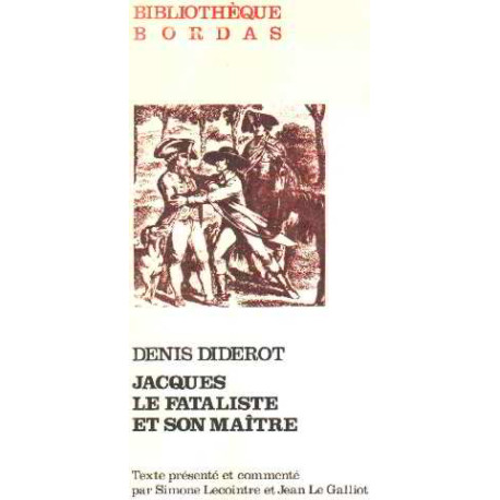 Jacques le fataliste et son maître : extraits
