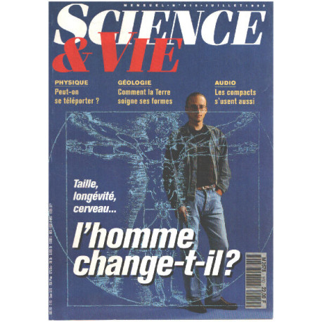 Science et vie n° 910 / taille longévité cerveau ... l'homme...