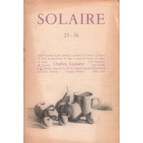 Revue solaire n° 25-26 / dessins de jean marc toubeau
