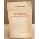 Maximes et autres oeuvres morales. préface de jacques de...