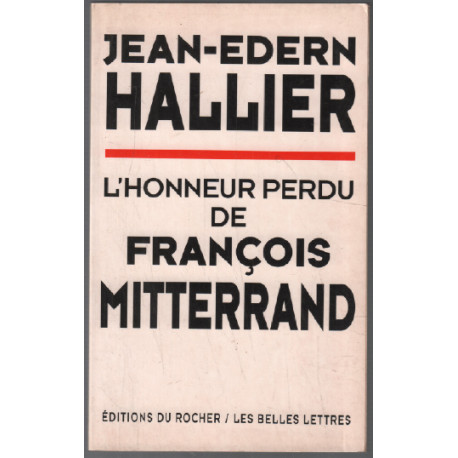 L'honneur perdu de françois mitterrand