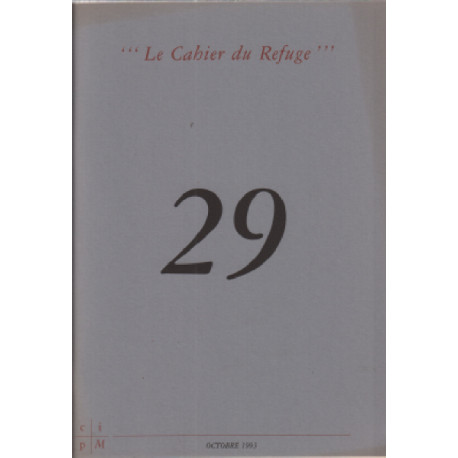 Les cahiers du refuge n° 29