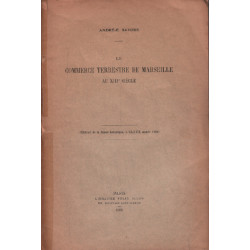 Le commerce terrestre de marseille au XIII° siecle