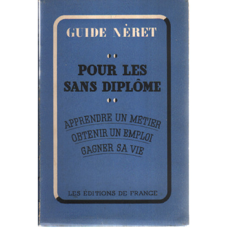 Pour les sans diplome