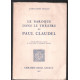 Le baroque dans le théatre de paul claudel