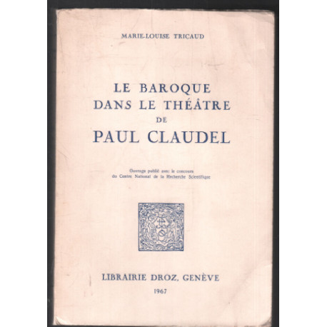 Le baroque dans le théatre de paul claudel