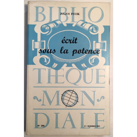 Écrit sous la potence