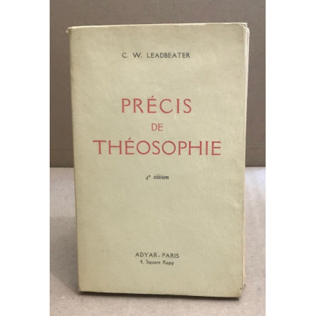 Précis de théosophie