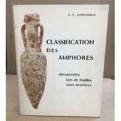 Classification des amphores découvertes lors de fouilles sous-marines