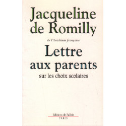 Lettre aux parents sur les choix scolaires