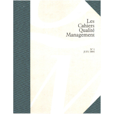 Les cahiers qualité de management n° 1