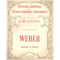 Romance et menuet / piano quatre mains