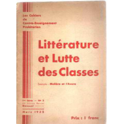 Les cahiers du centre -enseignement proletarien n° 3 / litterature...