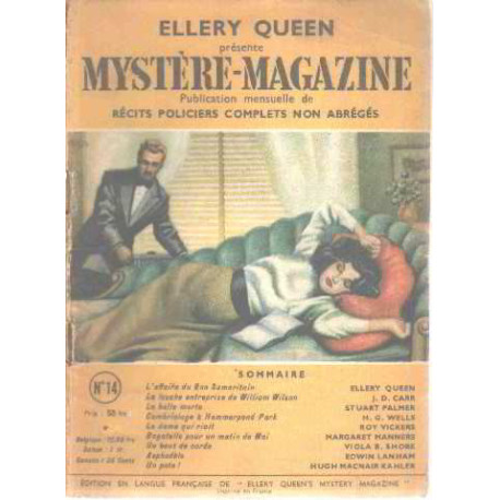 Ellery queen mystere magazine n° 14