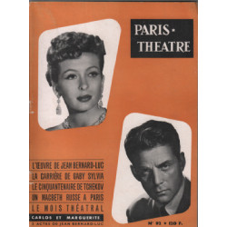 Paris théatre n° 92 / carlos et marguerite de jean bernard-luc