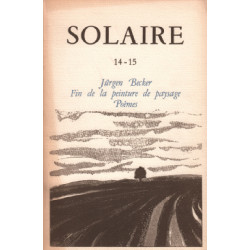 Revue solaire n° 14-15 / jurgen becker fin de la peinture de...