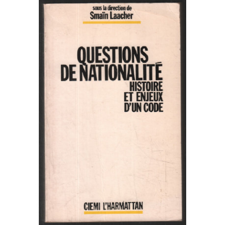 Questions de nationalité