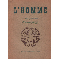 L'homme / revue française d'anthropologie /octobre-decembre 1972 /...
