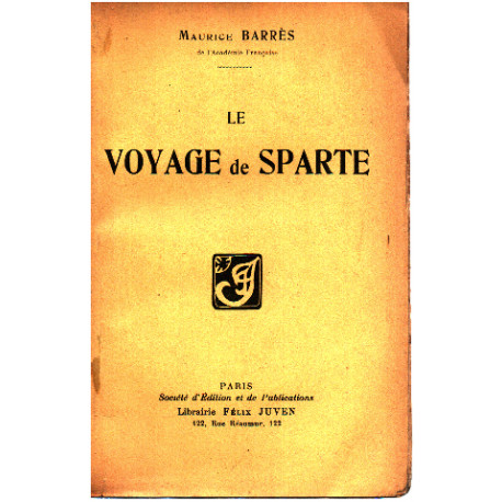 Le voyage de sparte/ EO sur papier d'edition