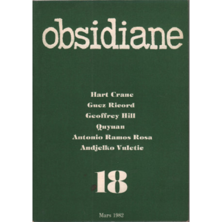 Revue obsidiane n° 18