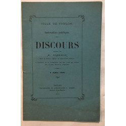 Discours prononçé par M. Audemar (juillet 1870)