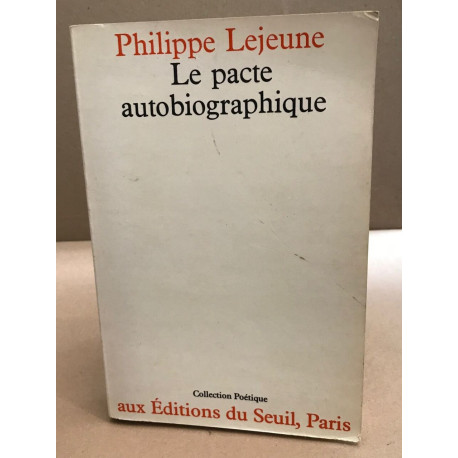 Le pacte autobiographique