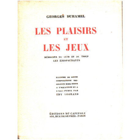 Les plaisirs et les jeux / 12 illustrations d'edy Legrand