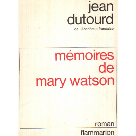 Mémoires de mary watson