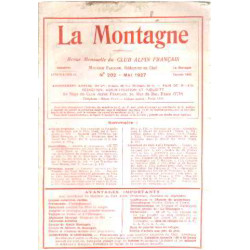 La montagne / revue mensuelle du club alpin francais / n° 202- mai...