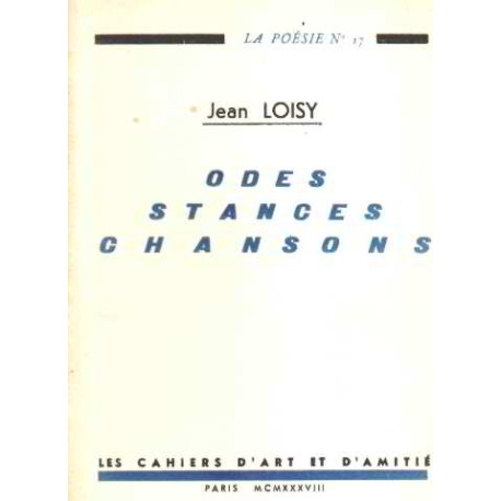 Odes stances chansons