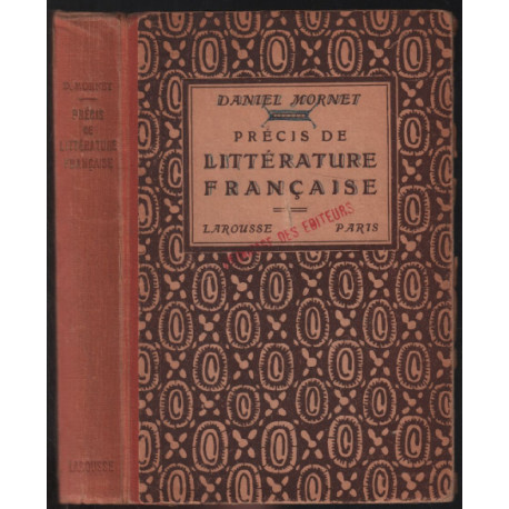 Précis de littérature francaise