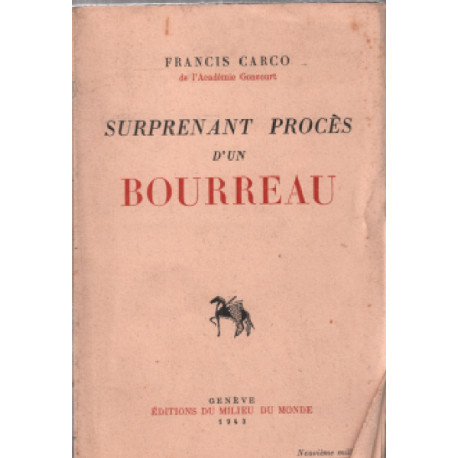 Surprenant proces d'un bourreau