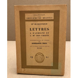 Lettres à d'aubigné et a mme des ursins