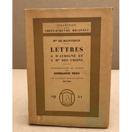 Lettres à d'aubigné et a mme des ursins
