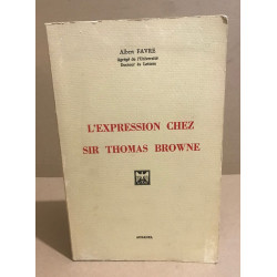 L'expression chez sir Thomas browne