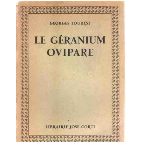 Le geranium ovipare