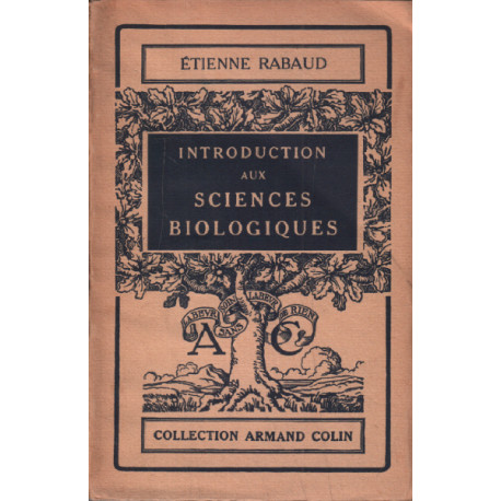 Introduction aux sciences biologiques