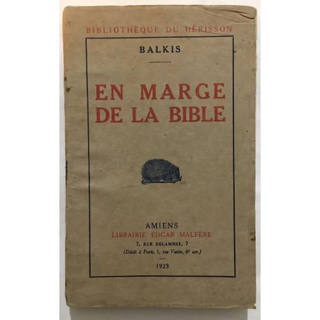 En marge de la bible