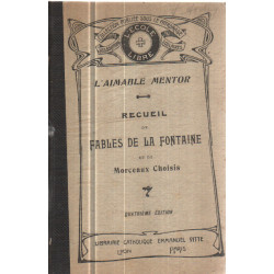 Recueil de fables de la fontaine et de morceaux choisis