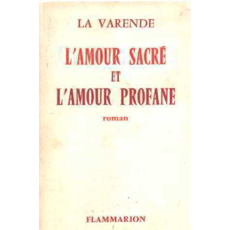 L'amour sacré et l'amour profane
